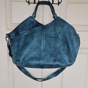 Latico Leathers Denim Nelly Tote